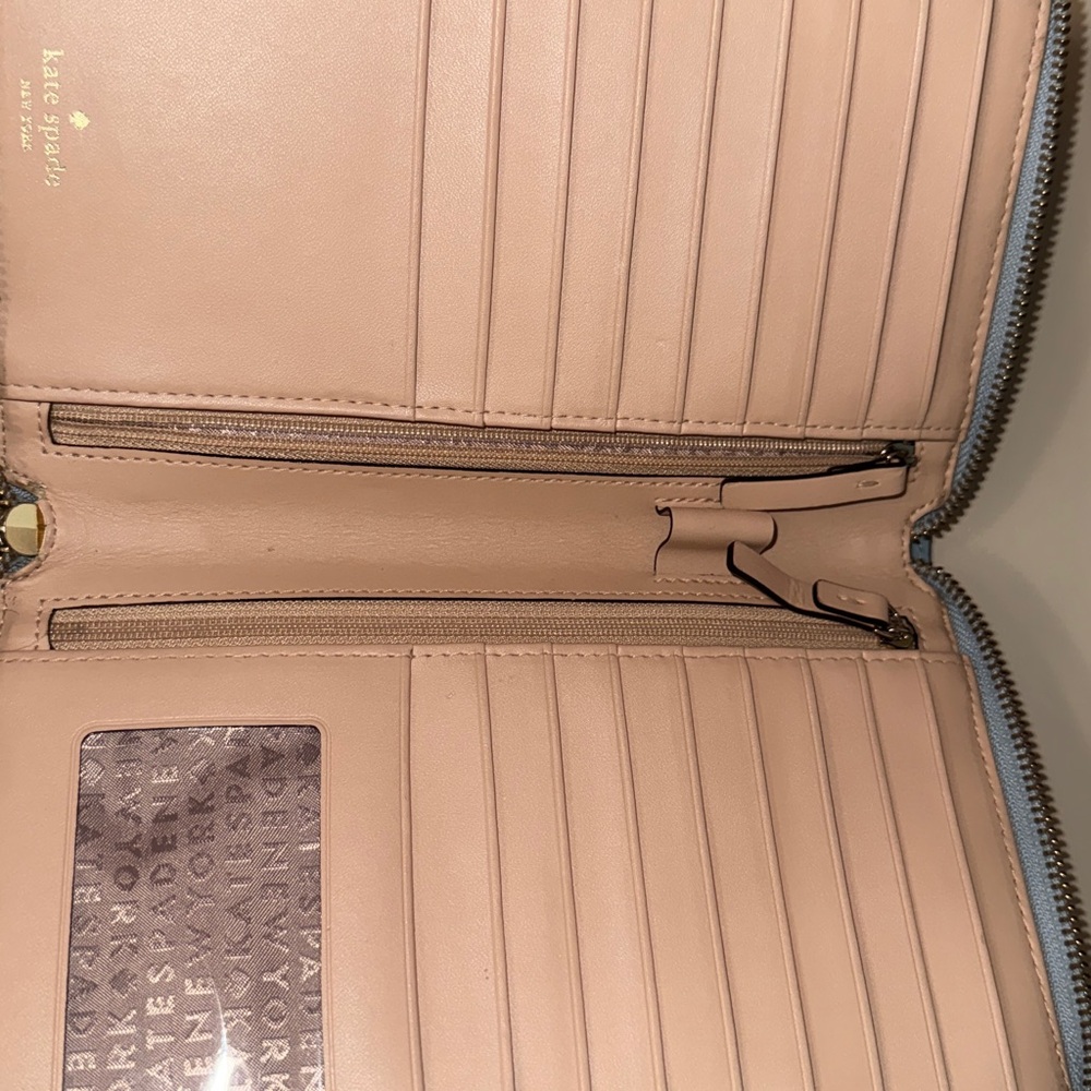 Kate Spade Sky Blue Leather Wallet - Picture 4 of 4